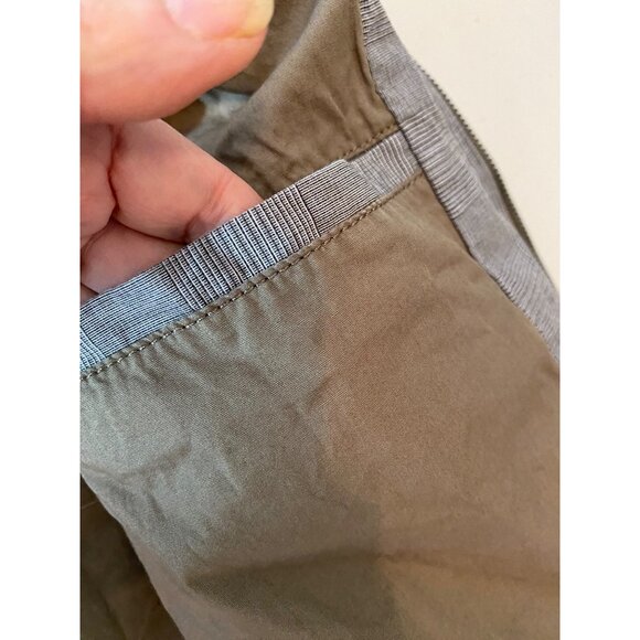 Banana Republic Grey Plaid Lightweight Jacket Zip Closure Ribbed Cuffs & Hem XL - Picture 6 of 9